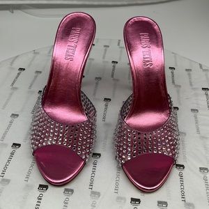 Paris Texas Holly Penelope Mule Pink Heels